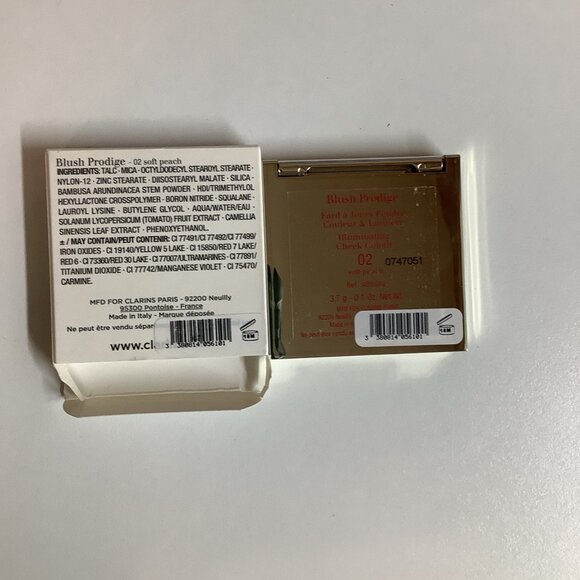 Clarins Blush Prodige Illuminating Cheek Color, 02 Soft Peach, New In Box - Picture 4 of 4